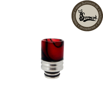 Drip Tip Mouthpiece Steel Acryl red