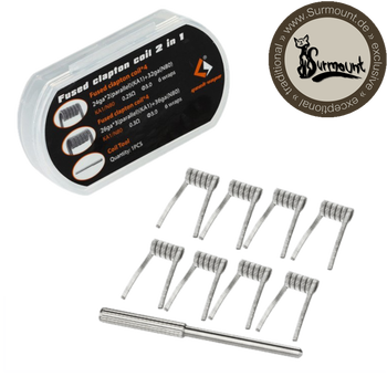 Geekvape Fused Clapton Coils 2 in 1 (8 Pieces) kanthal / nichrome